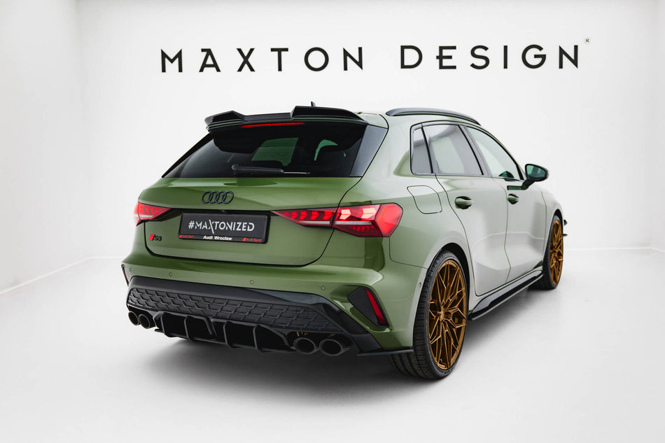 Street Pro Rear Side Splitters  suitable for Audi S3 Sportback 8Y Facelift