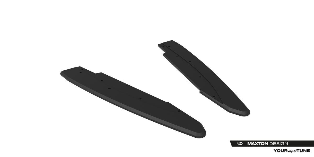 Street Pro Rear Side Splitters suitable for Ford Mustang Dark Horse Mk7