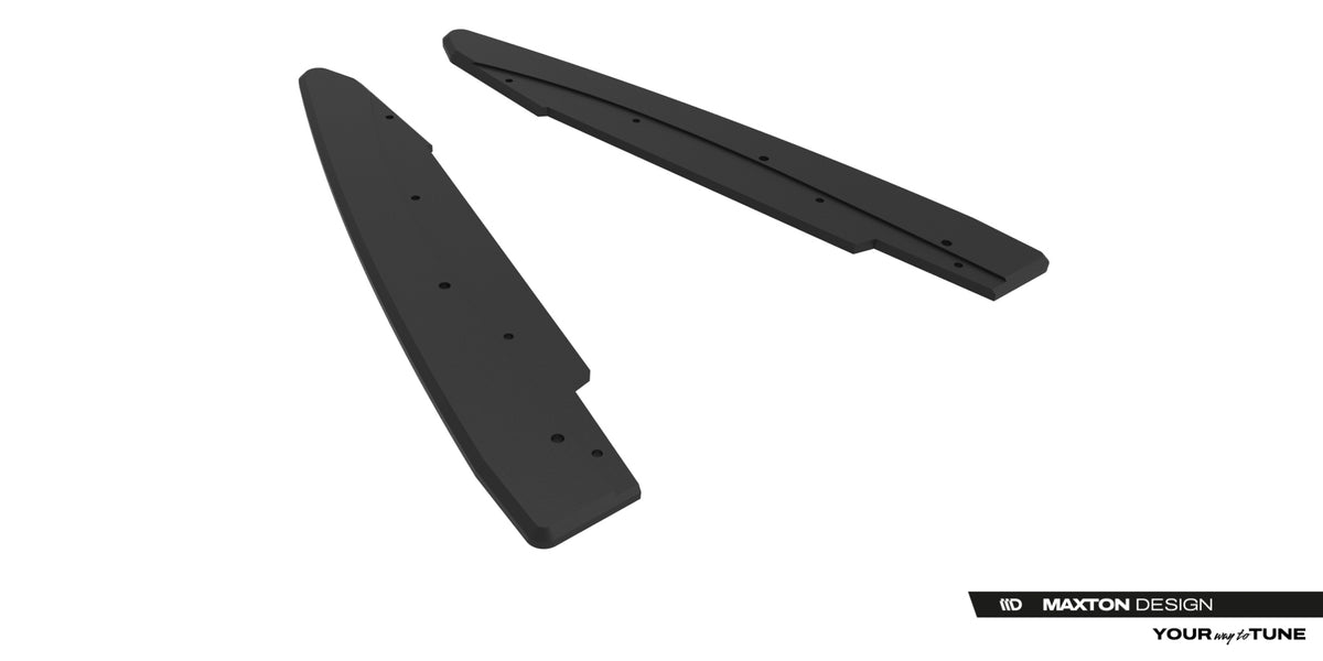 Street Pro Rear Side Splitters suitable for Ford Mustang Dark Horse Mk7