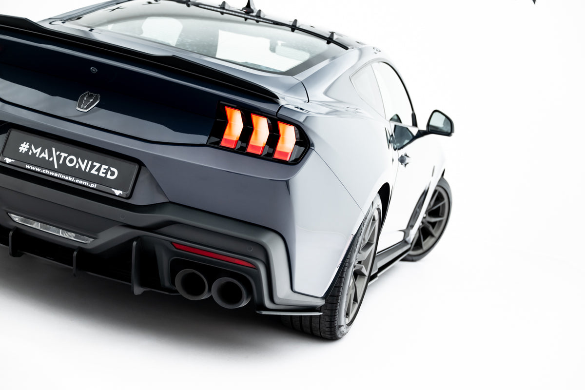 Street Pro Rear Side Splitters suitable for Ford Mustang Dark Horse Mk7