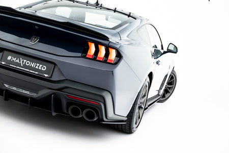 Street Pro Rear Side Splitters suitable for Ford Mustang Dark Horse Mk7