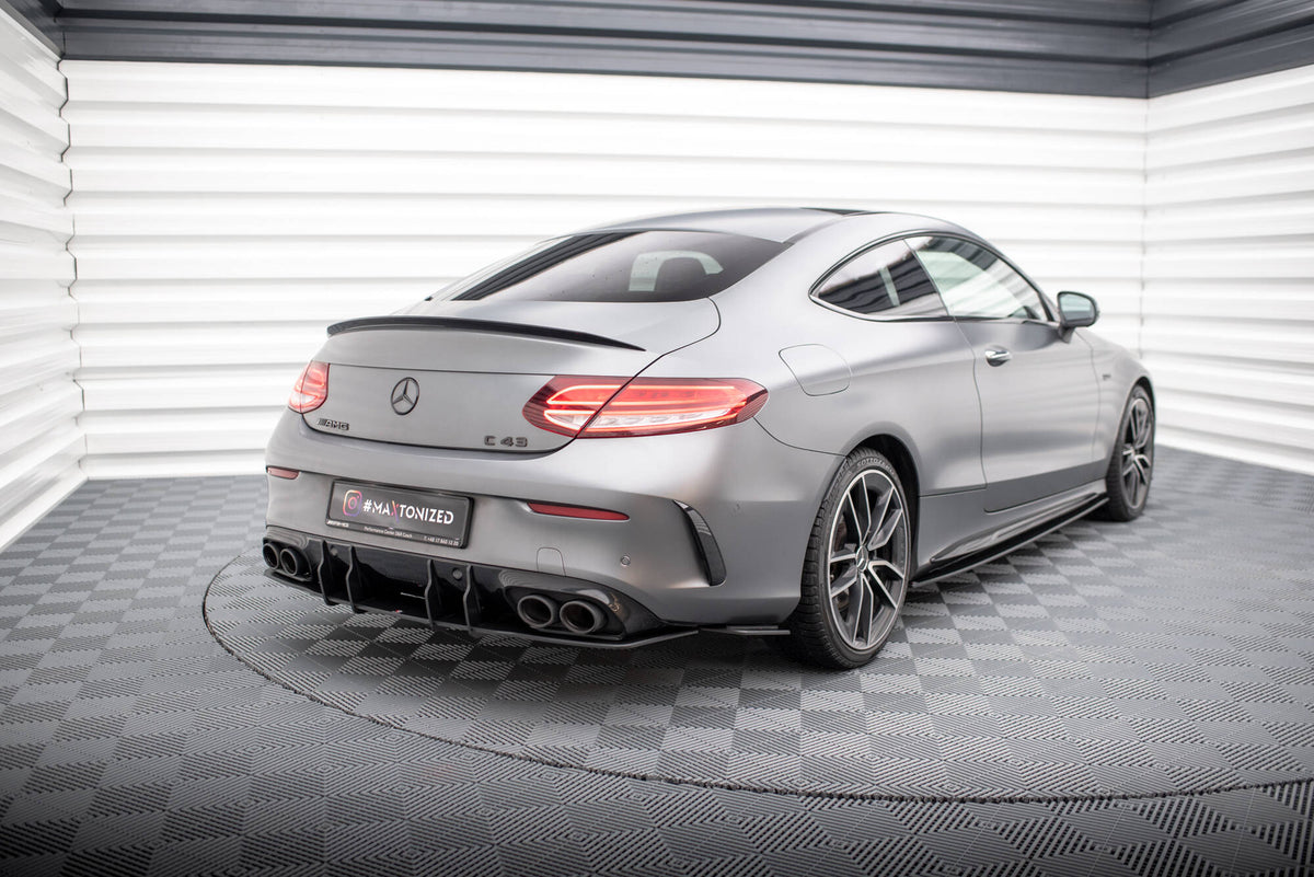 Street Pro Rear Side Splitters suitable for Mercedes-AMG C43 Coupe / Cabrio C205  Facelift / A205 Facelift