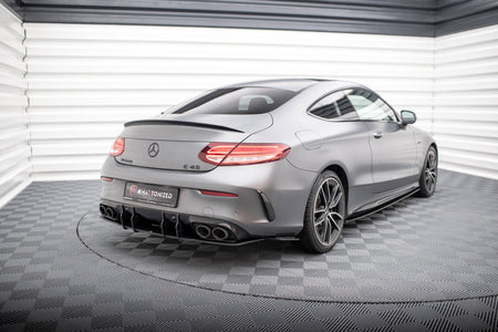 Street Pro Rear Side Splitters suitable for Mercedes-AMG C43 Coupe / Cabrio C205  Facelift / A205 Facelift