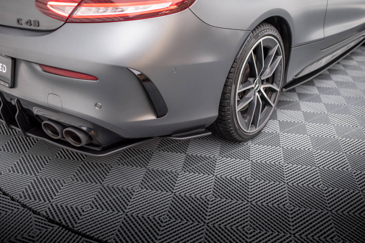 Street Pro Rear Side Splitters suitable for Mercedes-AMG C43 Coupe / Cabrio C205  Facelift / A205 Facelift