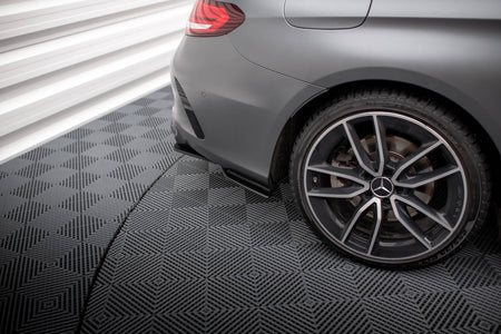 Street Pro Rear Side Splitters suitable for Mercedes-AMG C43 Coupe / Cabrio C205  Facelift / A205 Facelift