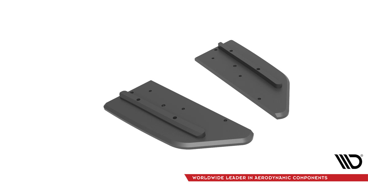 Street Pro Rear Side Splitters suitable for Mercedes-AMG C43 Coupe / Cabrio C205  Facelift / A205 Facelift