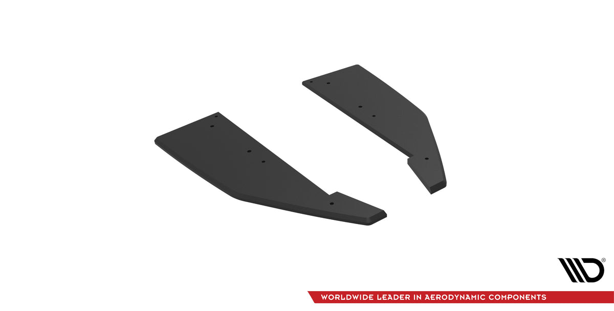 Street Pro Rear Side Splitters suitable for Mercedes-AMG C63 Sedan / Estate W205 Facelift