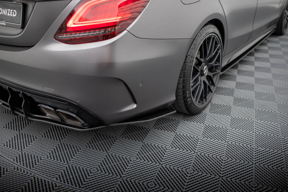 Street Pro Rear Side Splitters suitable for Mercedes-AMG C63 Sedan / Estate W205 Facelift