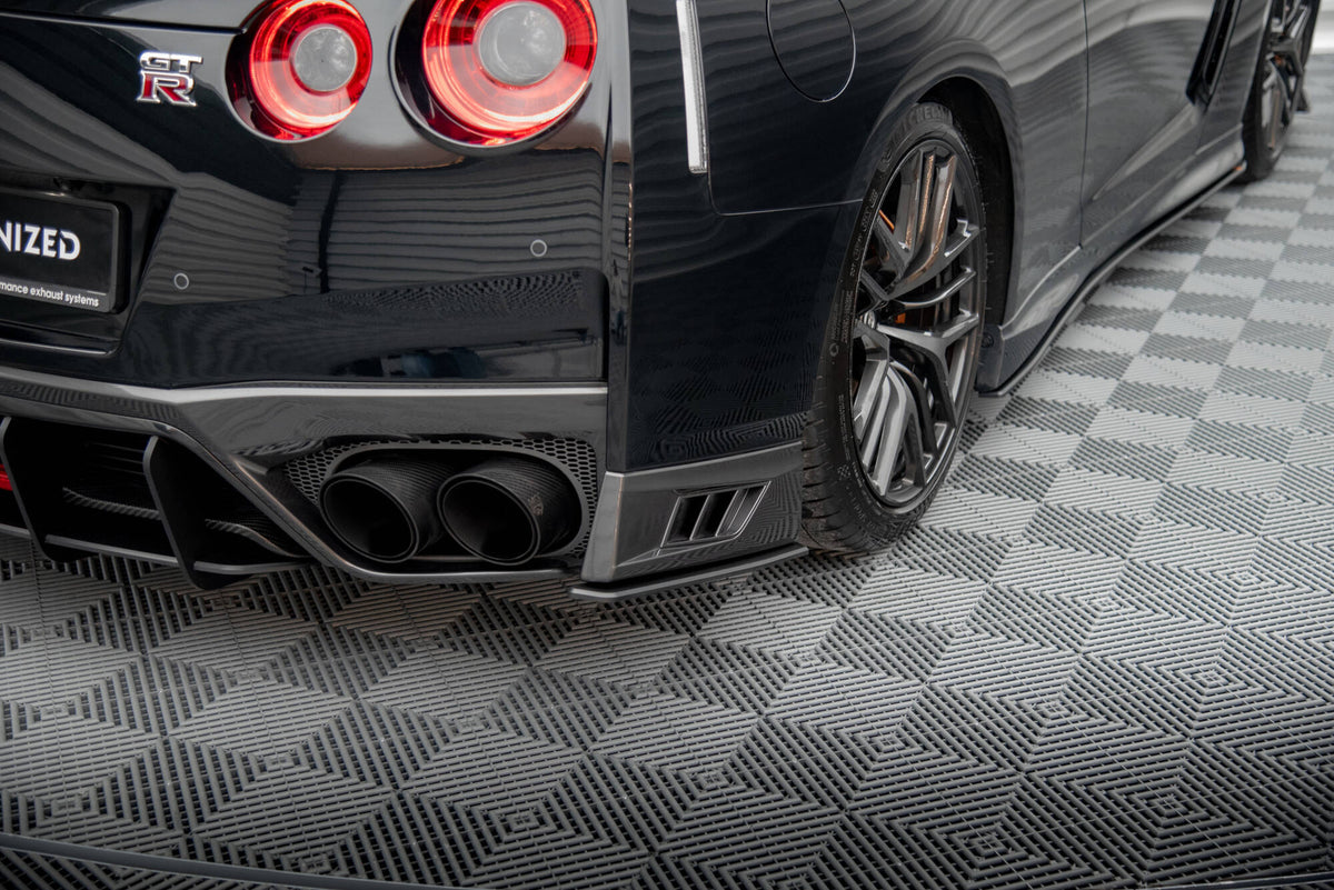 Street Pro Rear Side Splitters suitable for Nissan GTR R35 Facelift