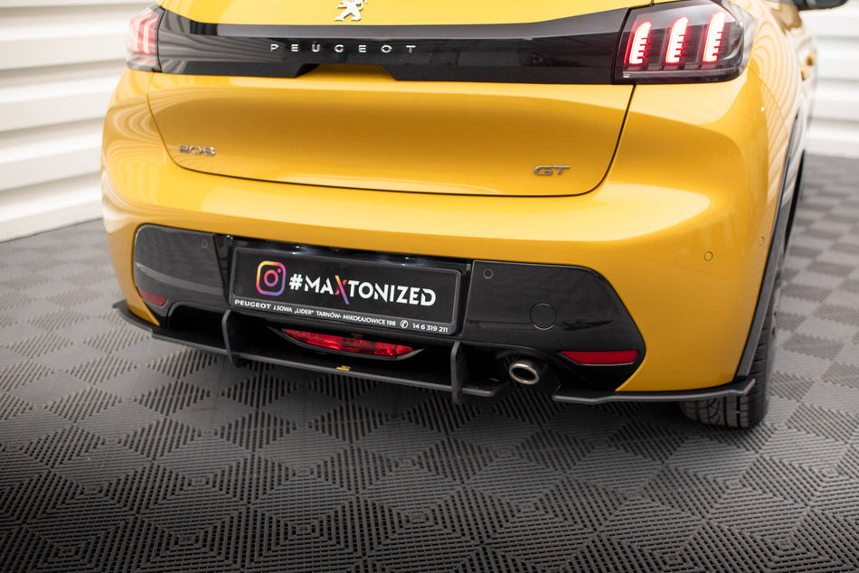 Street Pro Rear Side Splitters suitable for Peugeot 208 GT Mk2