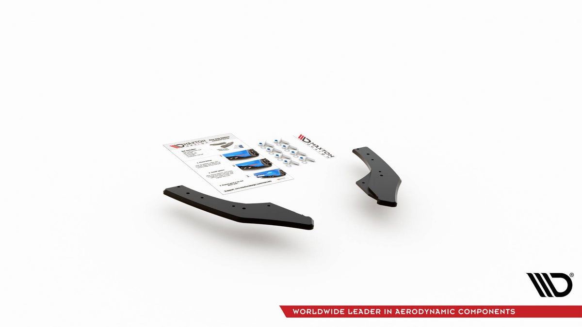 Street Pro Rear Side Splitters suitable for Volkswagen Golf GTI Clubsport Mk8