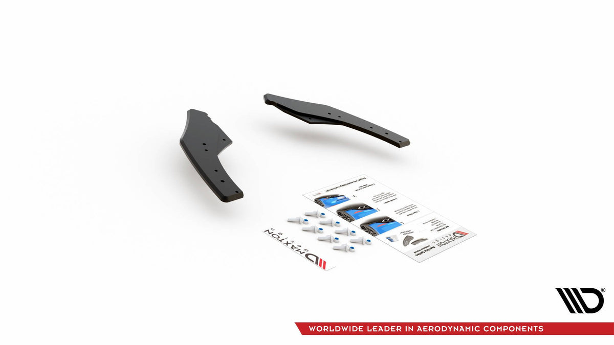 Street Pro Rear Side Splitters suitable for Volkswagen Golf GTI Clubsport Mk8