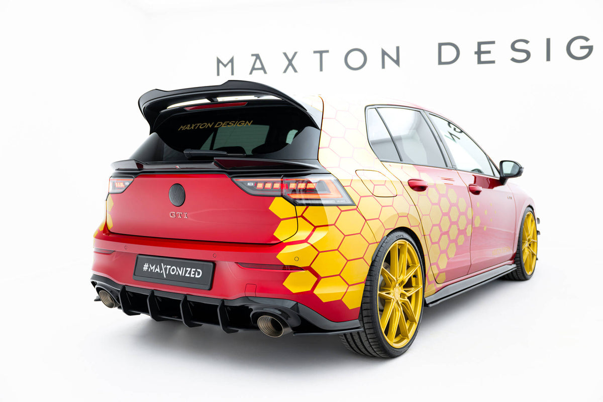 Street Pro Rear Side Splitters  suitable for Volkswagen Golf GTI Clubsport Mk8 Facelift