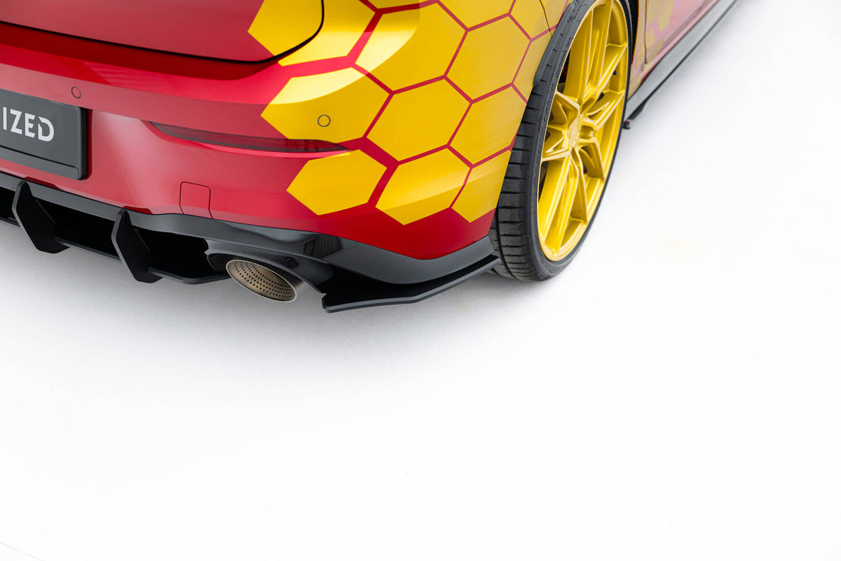 Street Pro Rear Side Splitters  suitable for Volkswagen Golf GTI Clubsport Mk8 Facelift
