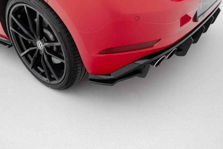 Street Pro Rear Side Splitters suitable for Volkswagen Golf R Mk7 Facelift