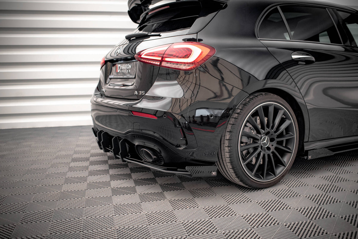 Street Pro Rear Valance + Flaps suitable for Mercedes A35 AMG Hatchback Aero Pack W177