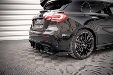 Street Pro Rear Valance + Flaps suitable for Mercedes A35 AMG Hatchback Aero Pack W177