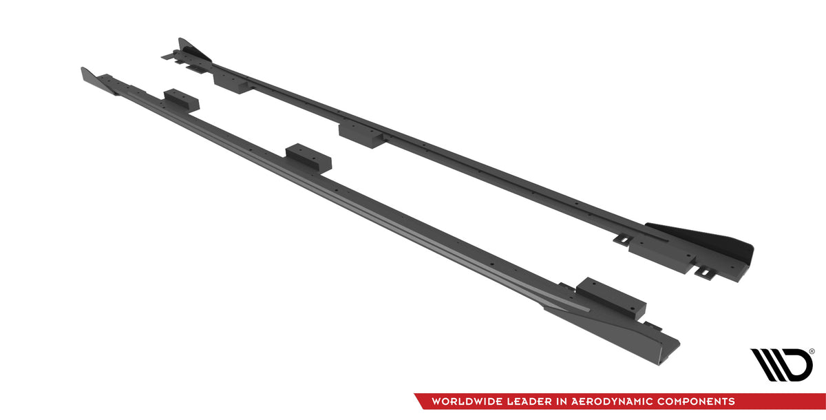 Street Pro Side Skirts Diffusers + Flaps suitable for Audi A3 8Y