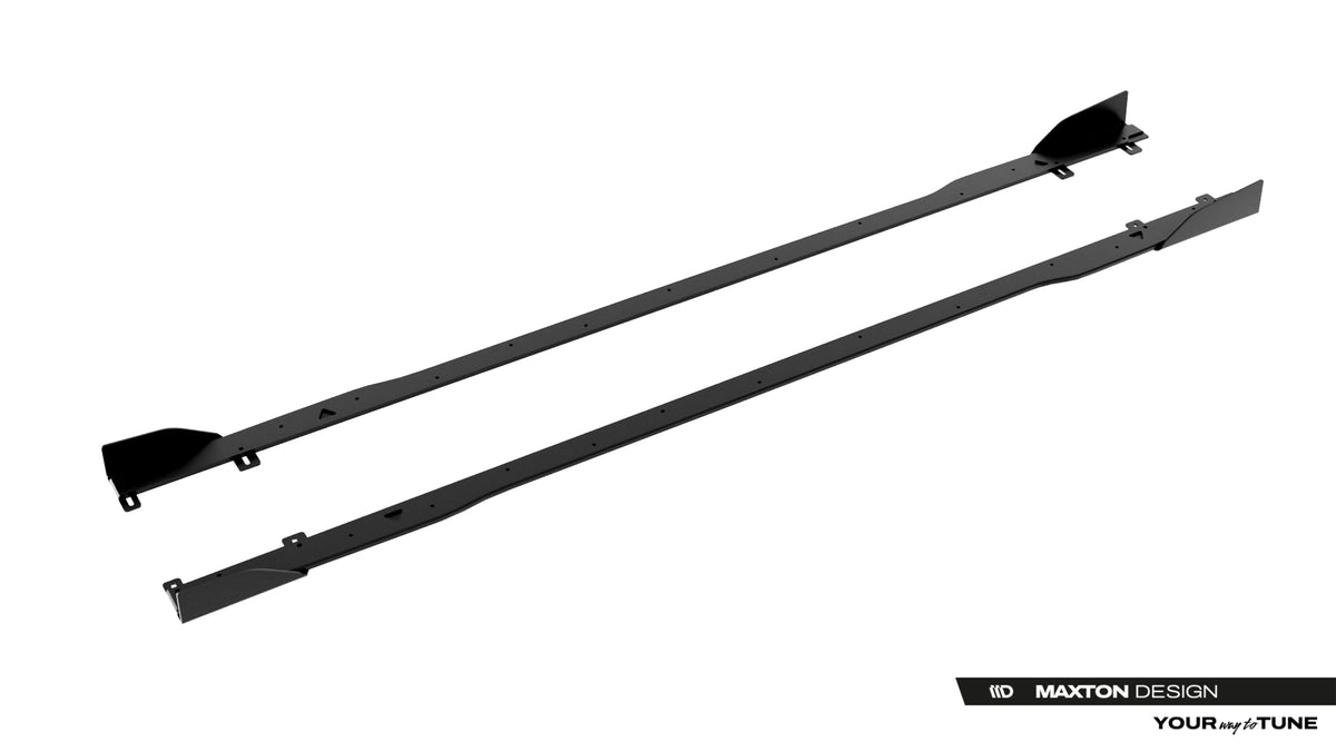 Street Pro Side Skirts Diffusers + Flaps suitable for Audi A5 S-Line / S5 Sedan / Avant B10