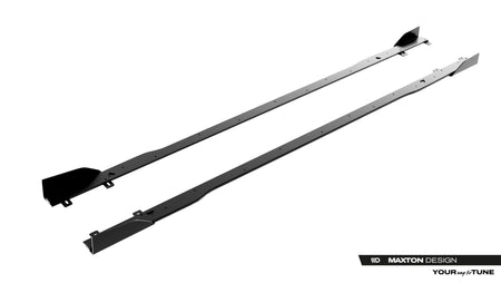 Street Pro Side Skirts Diffusers + Flaps suitable for Audi A5 S-Line / S5 Sedan / Avant B10