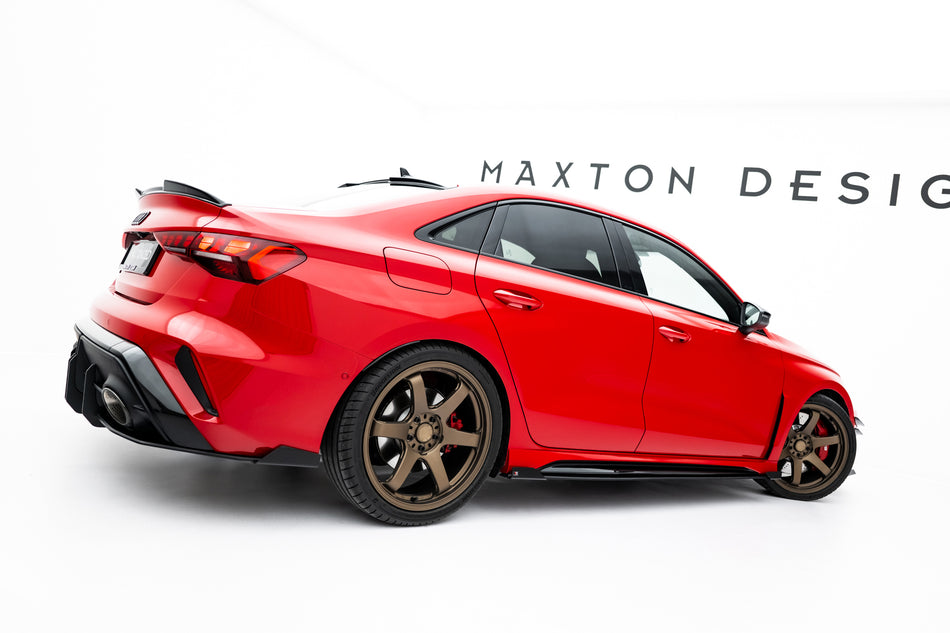Street Pro Side Skirts Diffusers + Flaps suitable for Audi RS3 Sedan 8Y Facelift