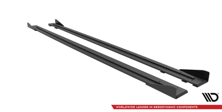 Street Pro Side Skirts Diffusers + Flaps suitable for Audi RS6 Avant C6