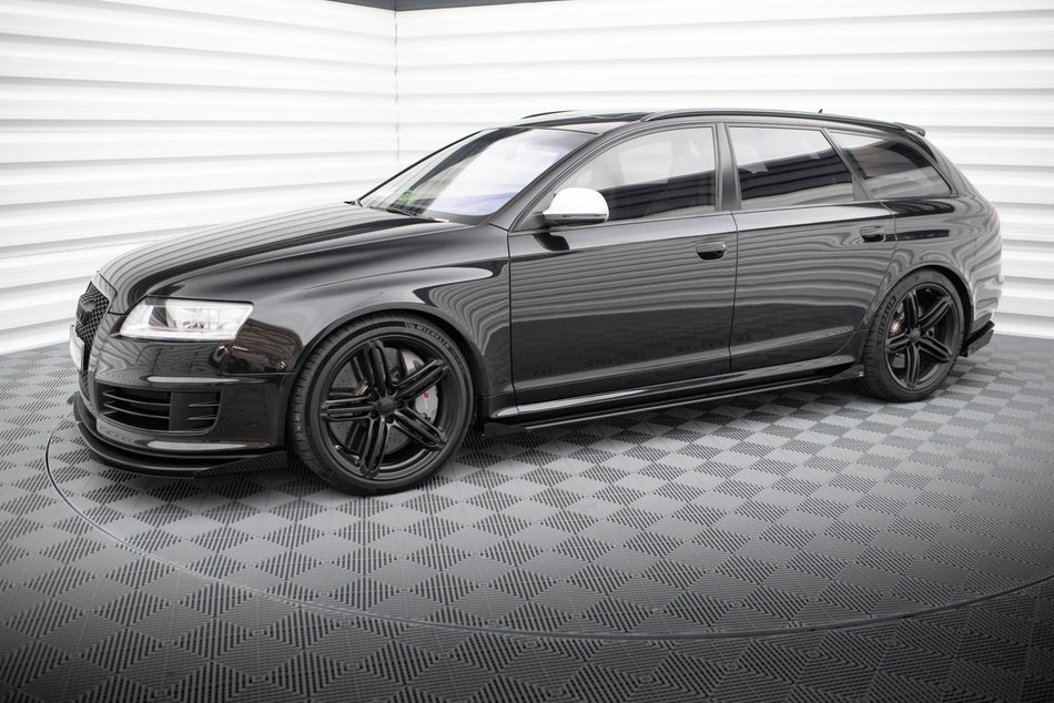 Street Pro Side Skirts Diffusers + Flaps suitable for Audi RS6 Avant C6