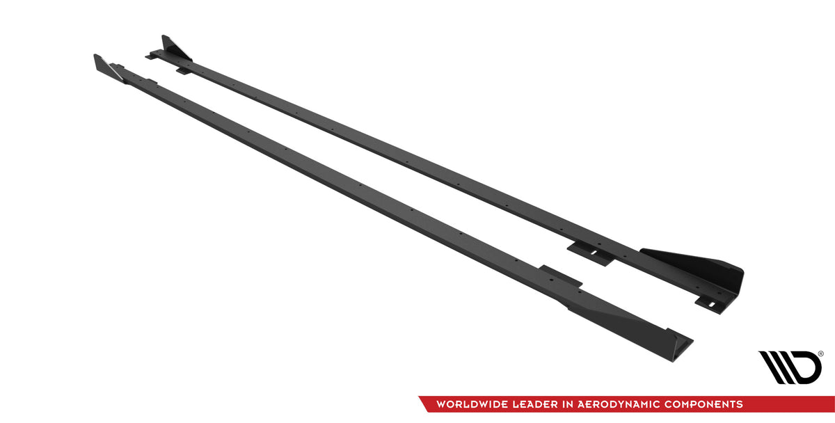 Street Pro Side Skirts Diffusers + Flaps suitable for BMW 2 Coupe M-Pack / M240i G42