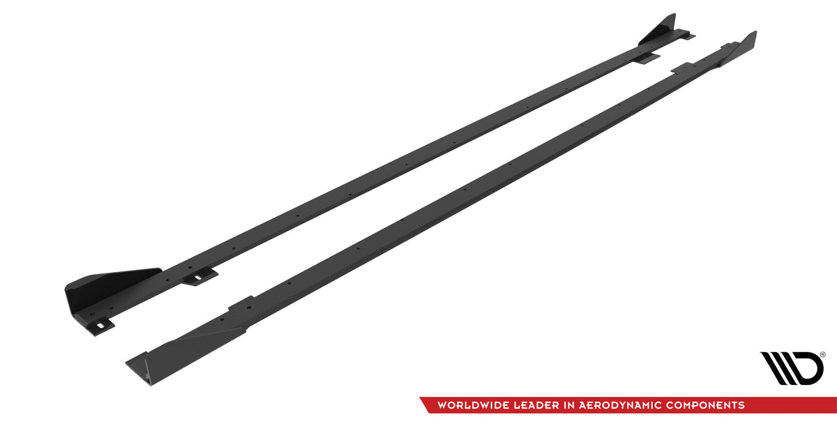 Street Pro Side Skirts Diffusers + Flaps suitable for BMW 2 Coupe M-Pack / M240i G42