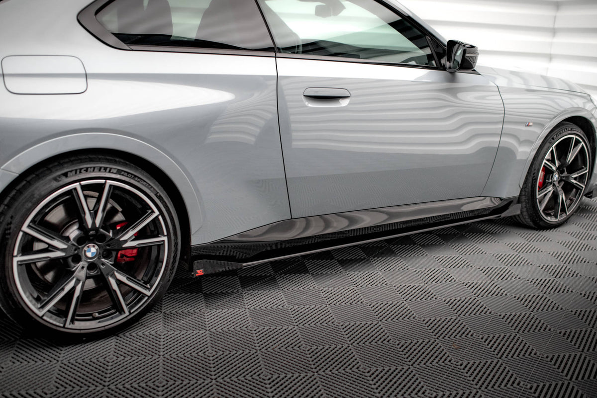 Street Pro Side Skirts Diffusers + Flaps suitable for BMW 2 Coupe M-Pack / M240i G42