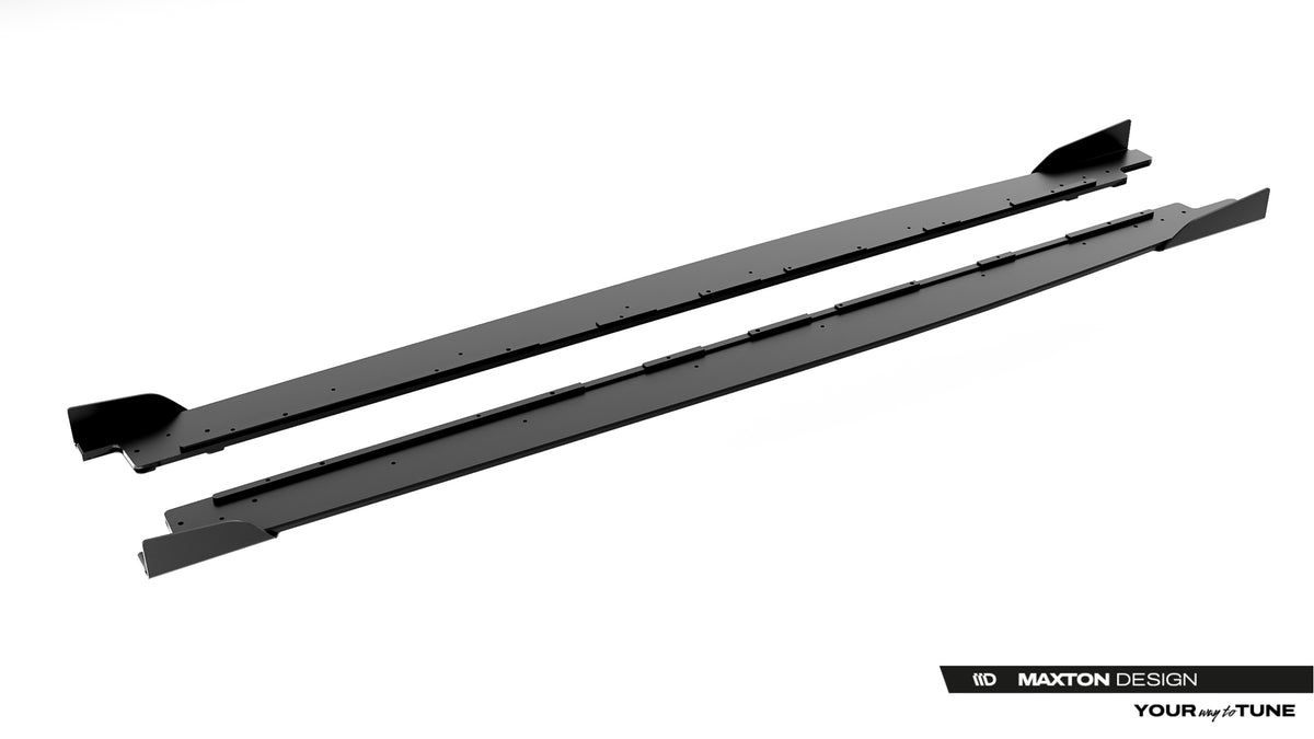 Street Pro Side Skirts Diffusers + Flaps suitable for Cupra Leon ST / Hatchback Aero Mk1 / Mk1 Facelift