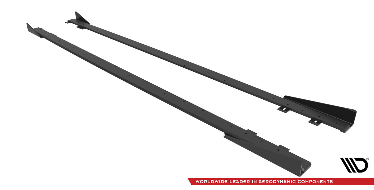 Street Pro Side Skirts Diffusers + Flaps suitable for Ford Fiesta ST Mk6