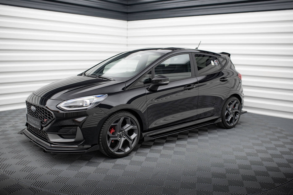 Street Pro Side Skirts Diffusers + Flaps suitable for Ford Fiesta  ST / ST-Line Mk8