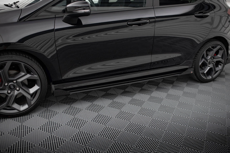 Street Pro Side Skirts Diffusers + Flaps suitable for Ford Fiesta  ST / ST-Line Mk8
