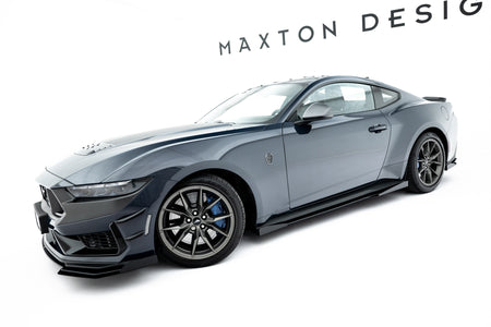 Street Pro Side Skirts Diffusers + Flaps suitable for Ford Mustang Dark Horse Mk7