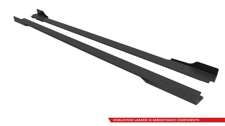 Street Pro Side Skirts Diffusers + Flaps suitable for Hyundai Veloster N Mk2