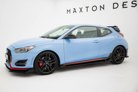 Street Pro Side Skirts Diffusers + Flaps suitable for Hyundai Veloster N Mk2
