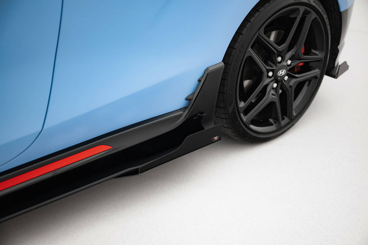 Street Pro Side Skirts Diffusers + Flaps suitable for Hyundai Veloster N Mk2