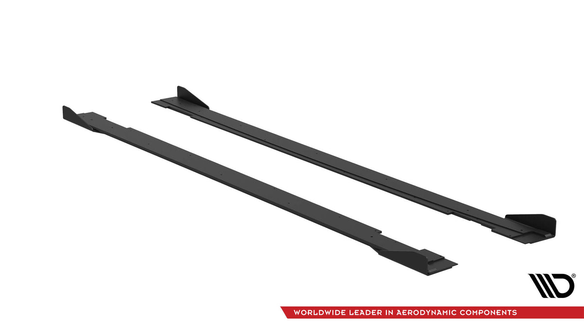 Street Pro Side Skirts Diffusers + Flaps suitable for Kia Stinger GT / GT-Line / Standard Mk1