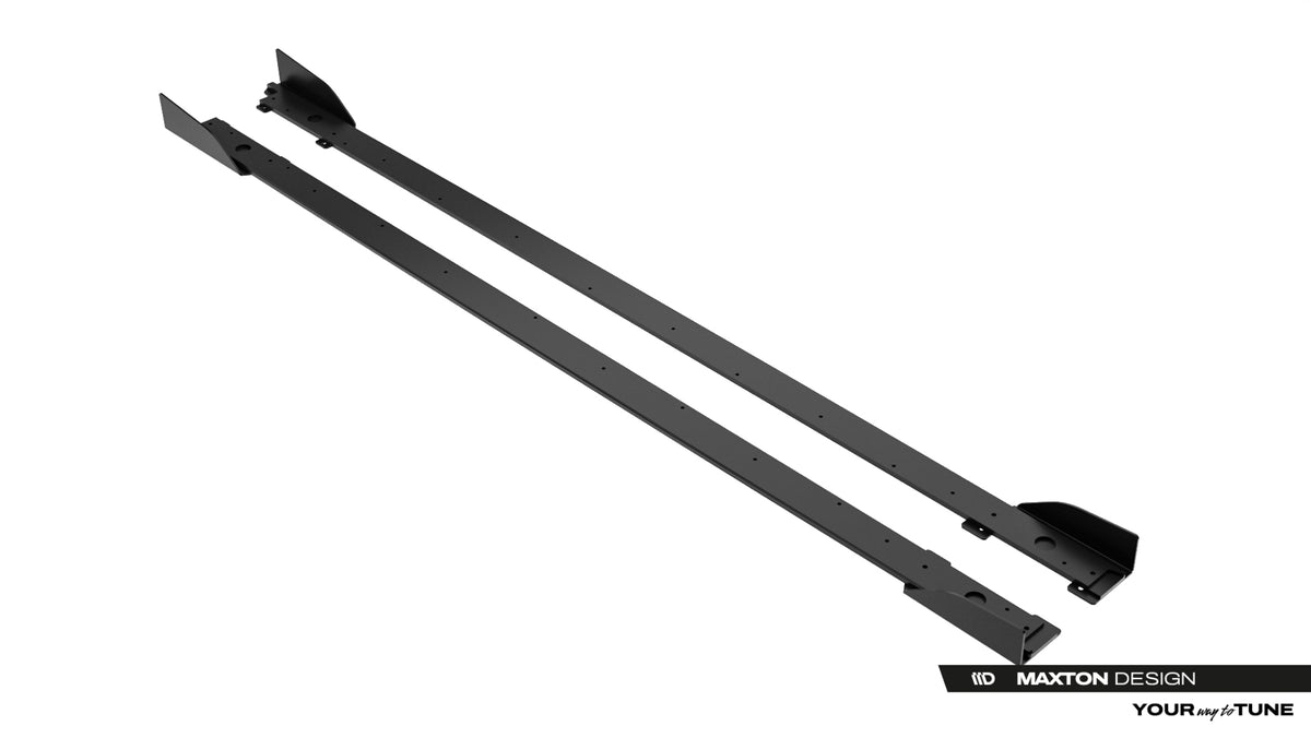 Street Pro Side Skirts Diffusers + Flaps suitable for Lexus IS 500 Mk3 Facelift 2 (XE30)