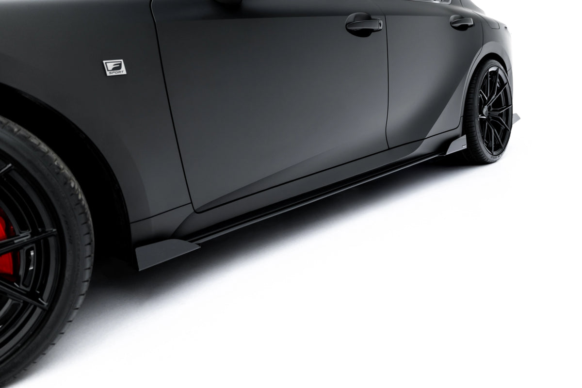 Street Pro Side Skirts Diffusers + Flaps suitable for Lexus IS 500 Mk3 Facelift 2 (XE30)