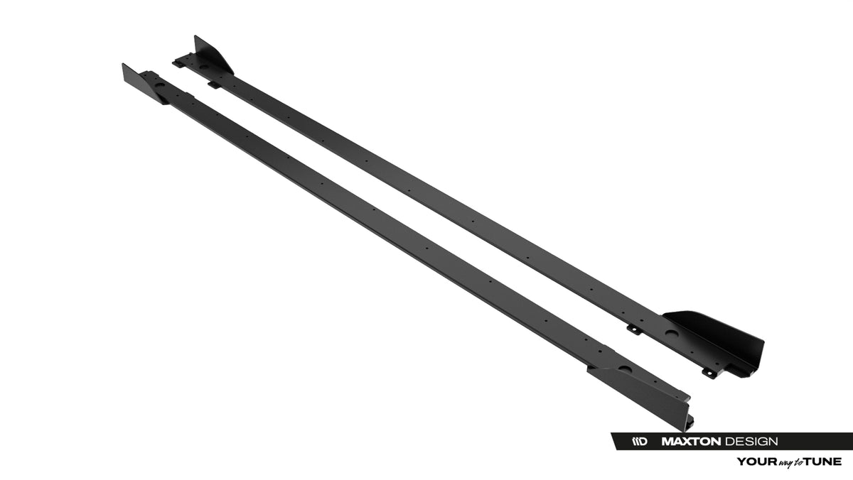 Street Pro Side Skirts Diffusers + Flaps suitable for Lexus IS 500 Mk3 Facelift 2 (XE30)