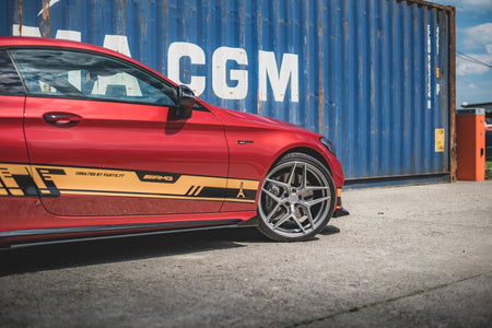Street Pro Side Skirts Diffusers + Flaps suitable for Mercedes-AMG C43 / AMG-Line Coupe C205