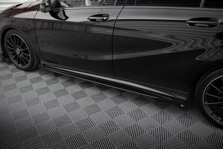 Street Pro Side Skirts Diffusers + Flaps suitable for Mercedes-Benz A AMG-Line W176 Facelift