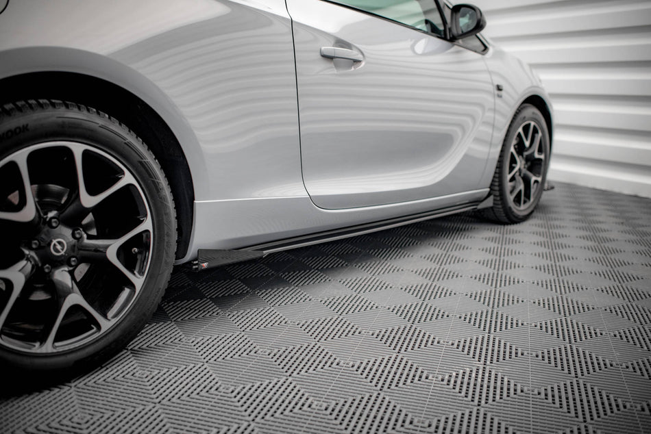 Street Pro Side Skirts Diffusers + Flaps suitable for Opel Astra GTC OPC-Line J