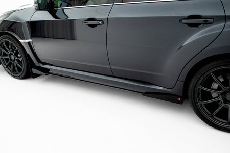 Street Pro Side Skirts Diffusers + Flaps suitable for Subaru Impreza WRX STI Mk3 Facelift