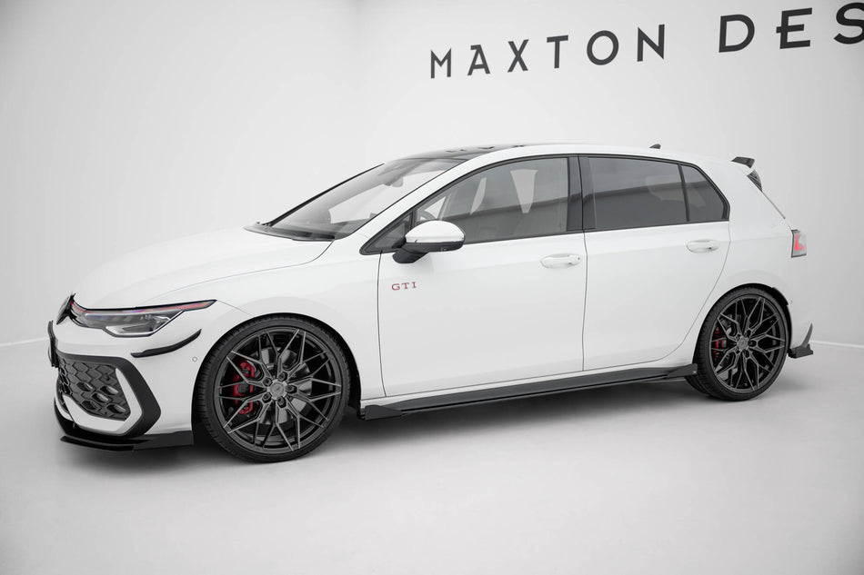 Street Pro Side Skirts Diffusers + Flaps suitable for Volkswagen Golf GTI / GTE / GTI Clubsport / R-Line Mk8