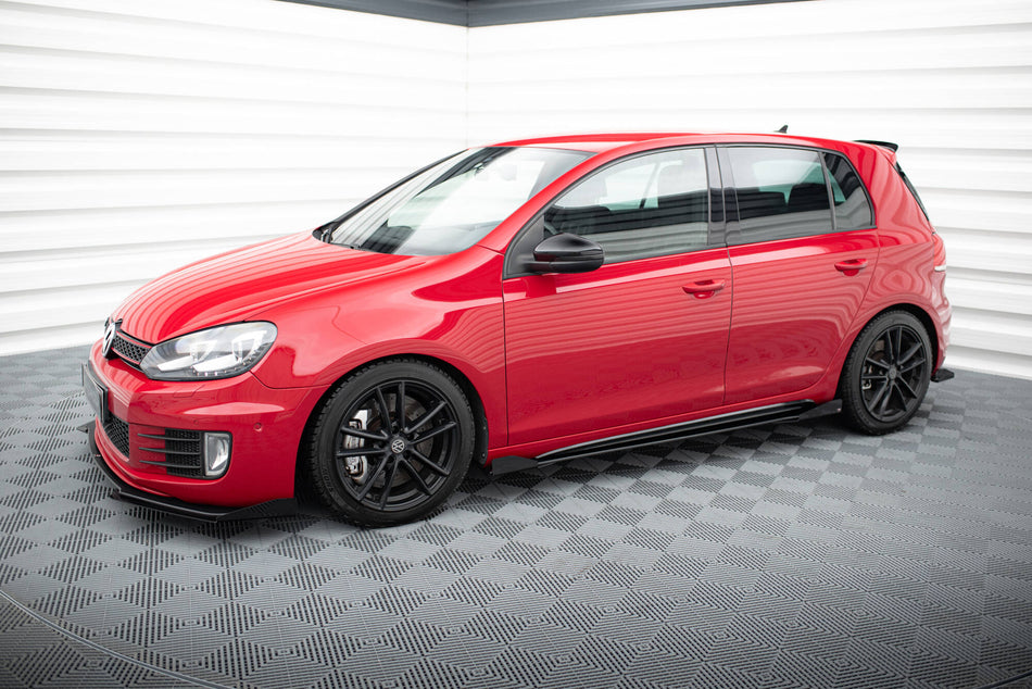 Street Pro Side Skirts Diffusers + Flaps suitable for Volkswagen Golf GTI Mk6