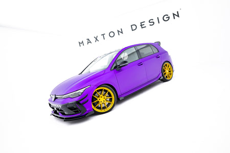 Street Pro Side Skirts Diffusers + Flaps suitable for Volkswagen Golf R Hatchback Mk8 / Mk8 Facelift