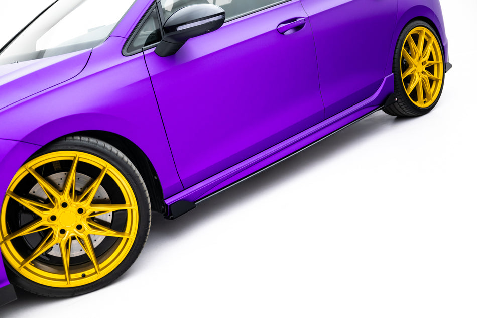 Street Pro Side Skirts Diffusers + Flaps suitable for Volkswagen Golf R Hatchback Mk8 / Mk8 Facelift